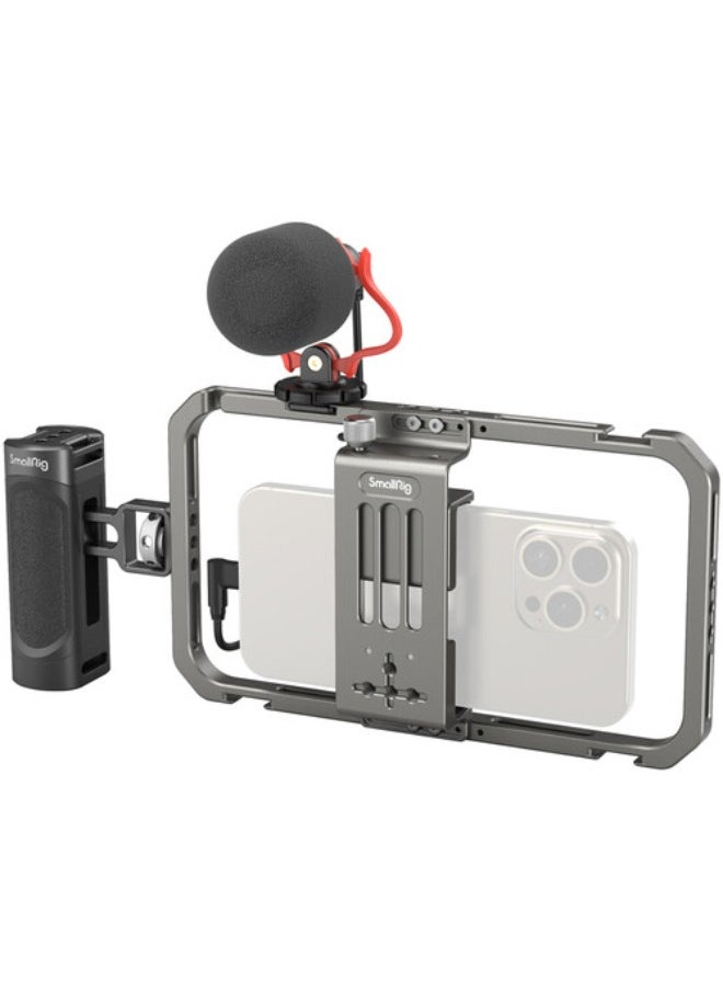 SmallRig All-in-One Video Kit For Smartphone Creators with Audio and Lighting System 3384C