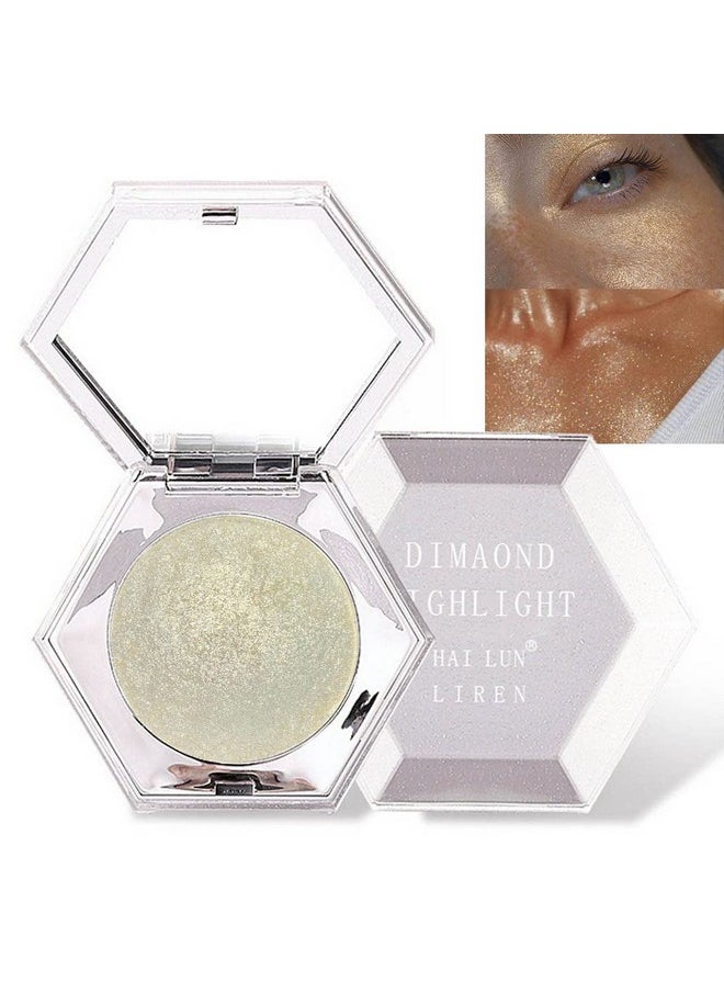 Champagne Gold Cheek Diamond Highlighter Highlight Shimmer Makeup Contour Palette Iluminadores De Maquillaje,Highlighter+Makeup Glitter Shimmer Blush Bronzer And Makeup Highlighter Powder A03