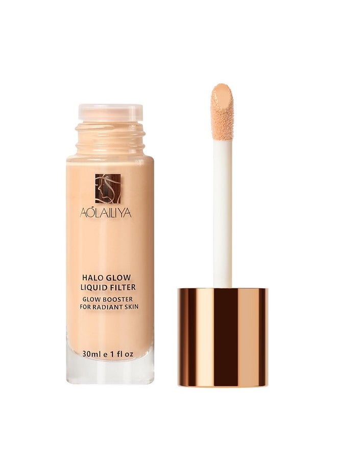 Natural Glow Liquid Filter, Face Complexion Booster For An All Day Radiant Glow Soft-Focus Look, Liquid Highlighter Primer, Glow Lotion, Vegan & Cruelty-Free (Fair)