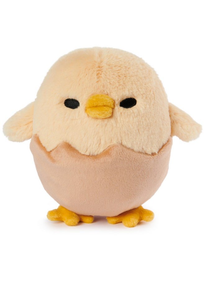 Sanrio Gudetama The Lazy Egg Stuffed Animal, Shakipiyo Chick Plush Toy For Ages 1 And Up, 5”