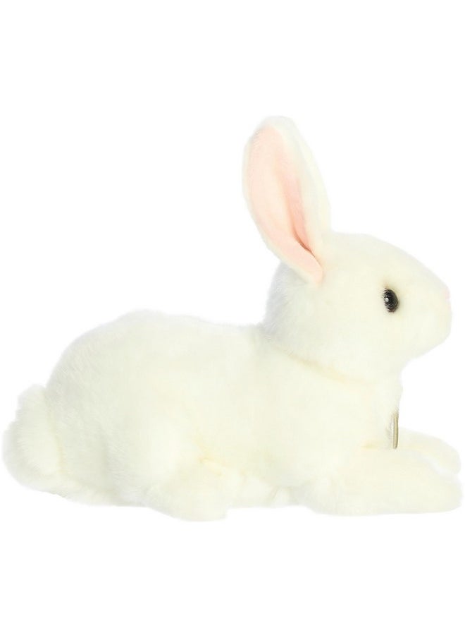 ® Realistic Miyoni® American White Rabbit Stuffed Animal - Lifelike Detail - Cherished Companionship - 8 Inches