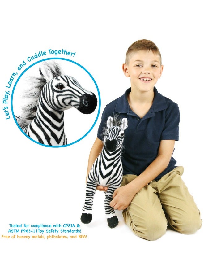 Zebenjo The Zebra - 16 Inch Stuffed Animal Plush - By Tigerhart Toys