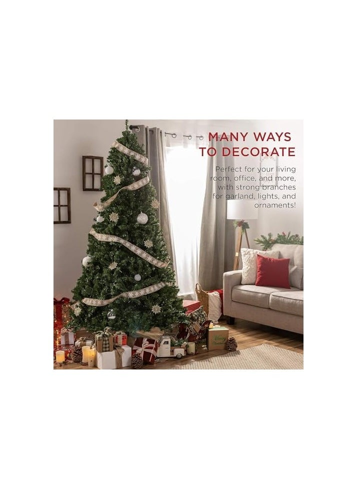 4ft Artificial Christmas Tree, 120CM Small Xmas Tree with 500 Full Branch Tips, Easy Assembly Holiday Tree with Metal Stand, Perfect for Home, Office & Small Spaces