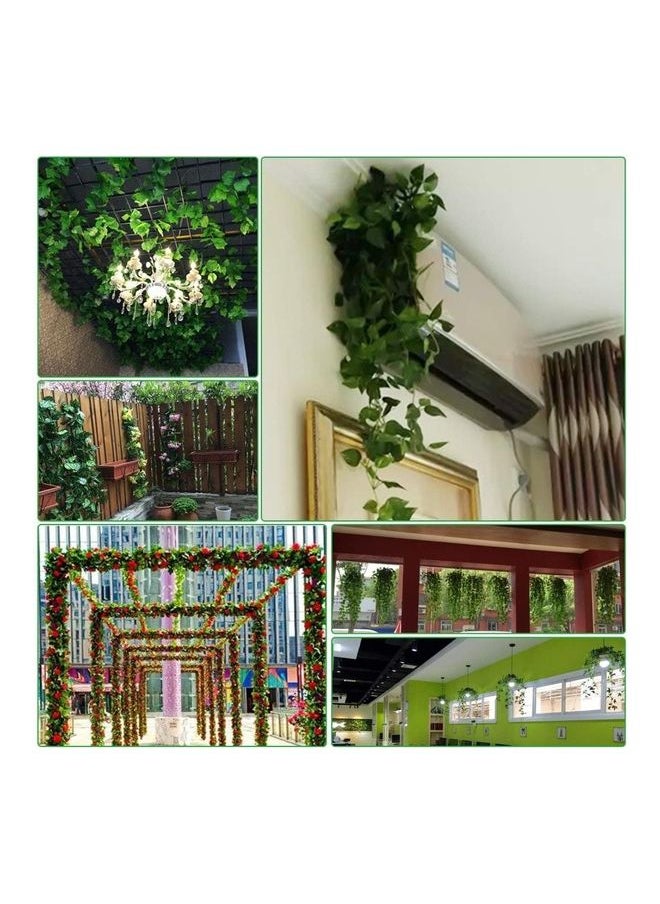 12-Piece Artificial Hanging Ivy Leaves multicolour 230cm