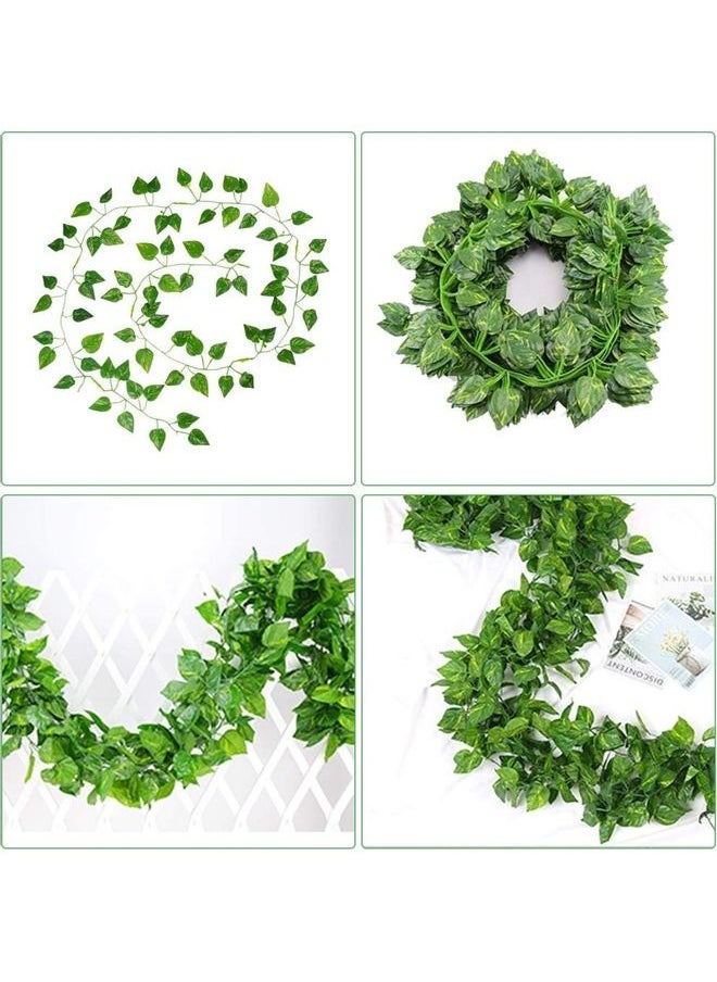 12-Piece Artificial Hanging Ivy Leaves multicolour 230cm