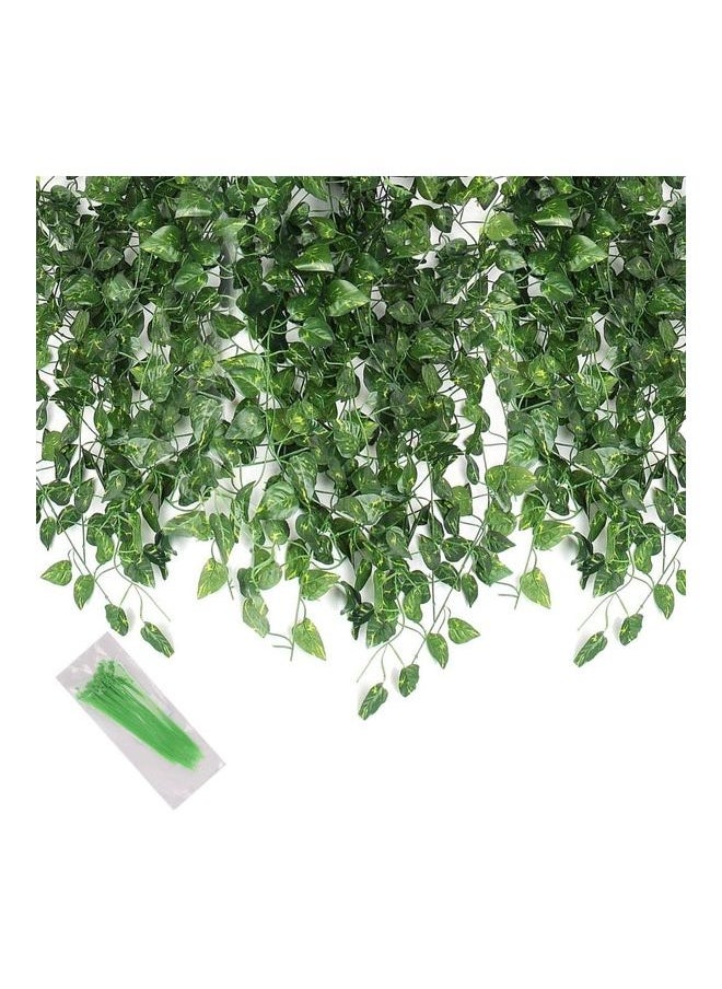 12-Piece Artificial Hanging Ivy Leaves multicolour 230cm