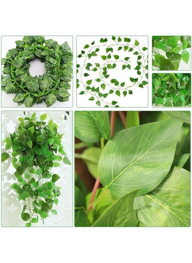 12-Piece Artificial Hanging Ivy Leaves multicolour 230cm