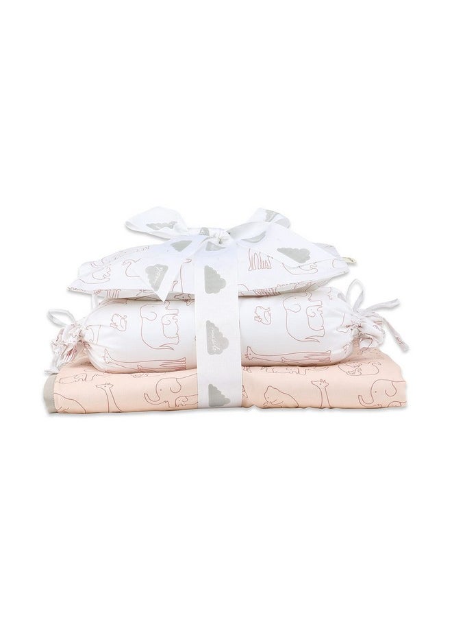 Organic Cotton Mini Crib Set Combo Includes Cot Bedding Essential For Infants, Soft & Comfortable Newborn Baby Gift - Be My Baby