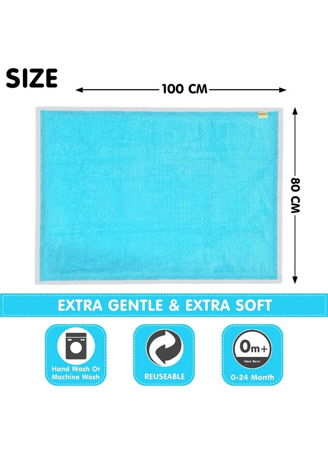 New Born Super Soft Baby Blanket Wrapper Sheet Cum Baby Blanket For Baby Boys, Baby Girls, Babies (100Cm X 80Cm, Blue, Fleece, Lightweight)