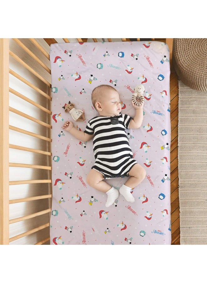 Organic Cotton Flat Crib Sheet For New Borns And Infants - Totally Adorable