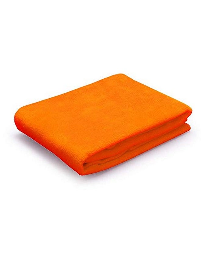 Baby Dry Sheet, Mattress/Bed Protector, Reusable, Washable Sheet For Kids, Infant, Toddler And Adults - Orange, Medium (100 Cm X 70 Cm)