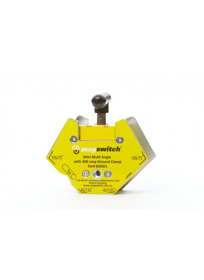 Magswitch - 8100351 Mini Multi Angle w 300amp GC Mini Multi Angle with 200 Amp, Yellow/Silver/Black