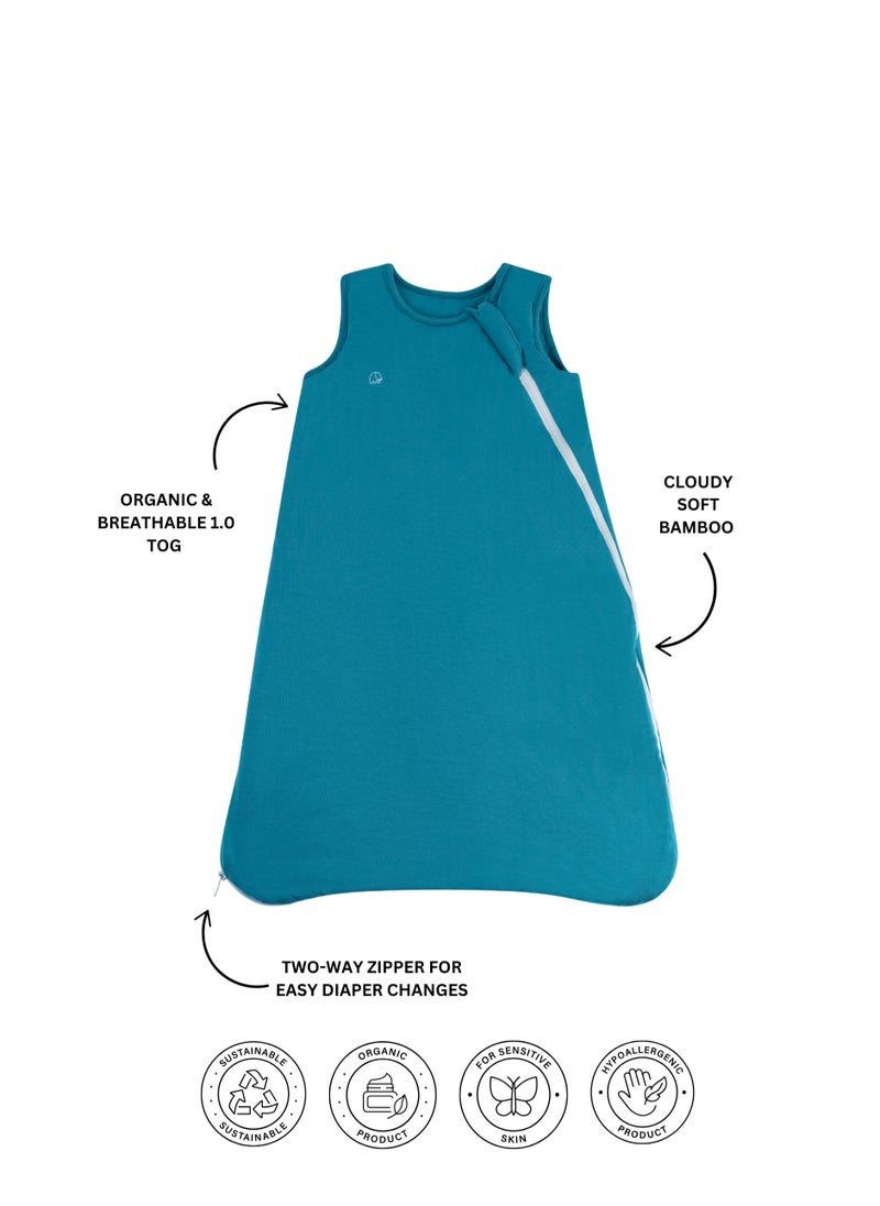 Organic Bamboo Sleeping Bag- Deep Blue