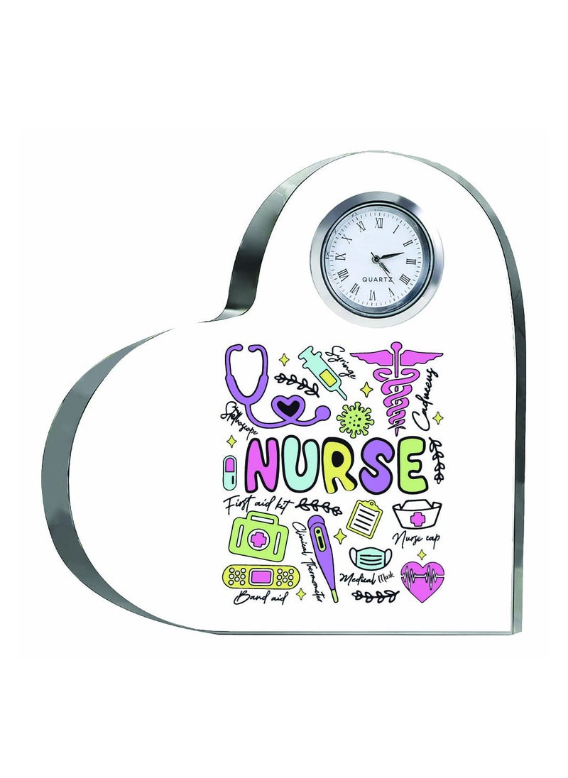 Celebrate International Nurse's Day with a Heartfelt Gift - Crystal Table Centerpiece Gift for Nurses - Appreciation Gifts for Nurse - Perfect for Medical Professionals, Nursing Students