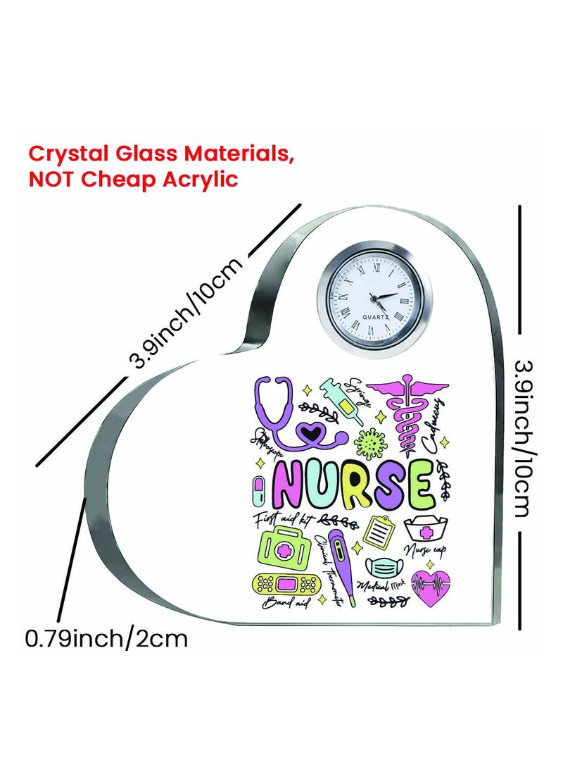 Celebrate International Nurse's Day with a Heartfelt Gift - Crystal Table Centerpiece Gift for Nurses - Appreciation Gifts for Nurse - Perfect for Medical Professionals, Nursing Students