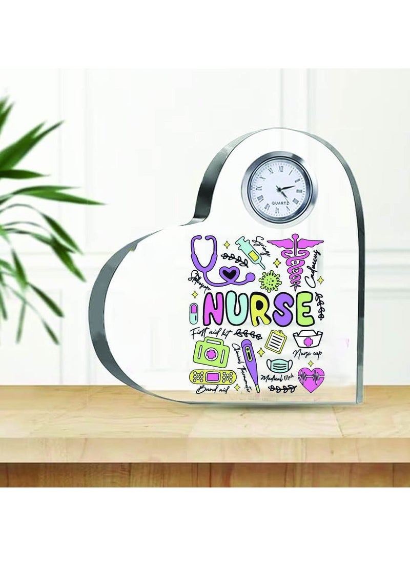 Celebrate International Nurse's Day with a Heartfelt Gift - Crystal Table Centerpiece Gift for Nurses - Appreciation Gifts for Nurse - Perfect for Medical Professionals, Nursing Students