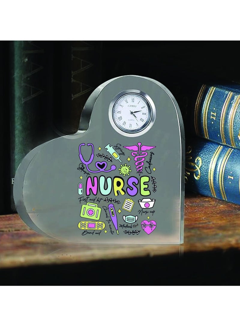 Celebrate International Nurse's Day with a Heartfelt Gift - Crystal Table Centerpiece Gift for Nurses - Appreciation Gifts for Nurse - Perfect for Medical Professionals, Nursing Students