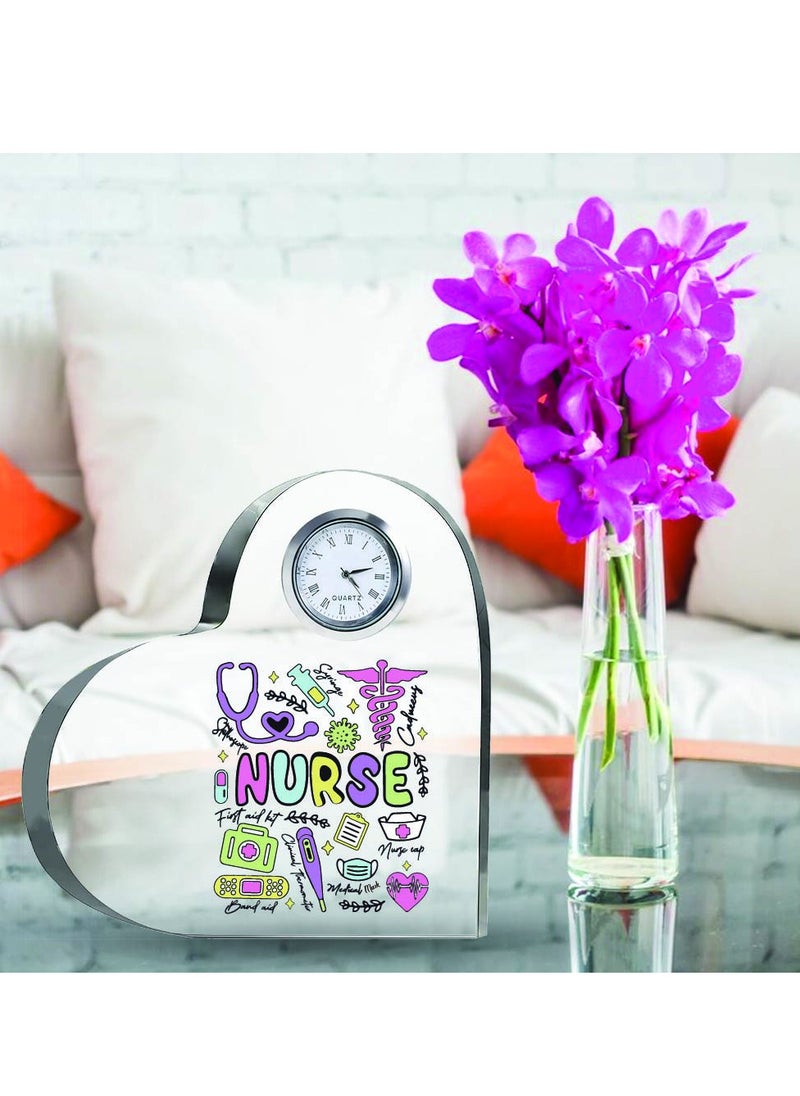 Celebrate International Nurse's Day with a Heartfelt Gift - Crystal Table Centerpiece Gift for Nurses - Appreciation Gifts for Nurse - Perfect for Medical Professionals, Nursing Students