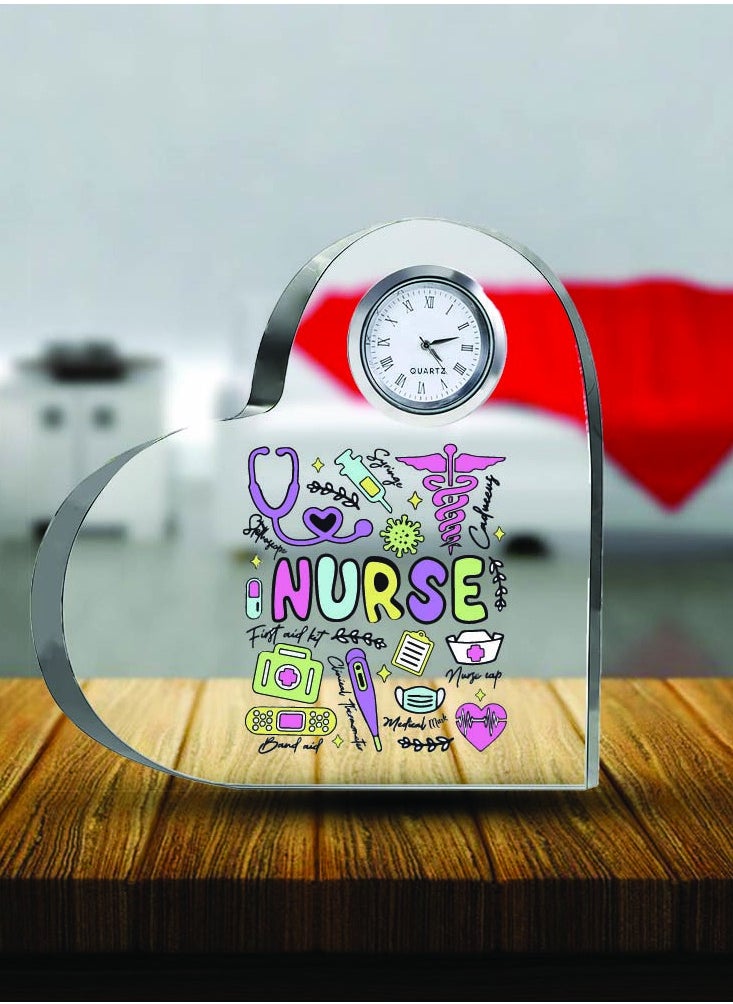 Celebrate International Nurse's Day with a Heartfelt Gift - Crystal Table Centerpiece Gift for Nurses - Appreciation Gifts for Nurse - Perfect for Medical Professionals, Nursing Students