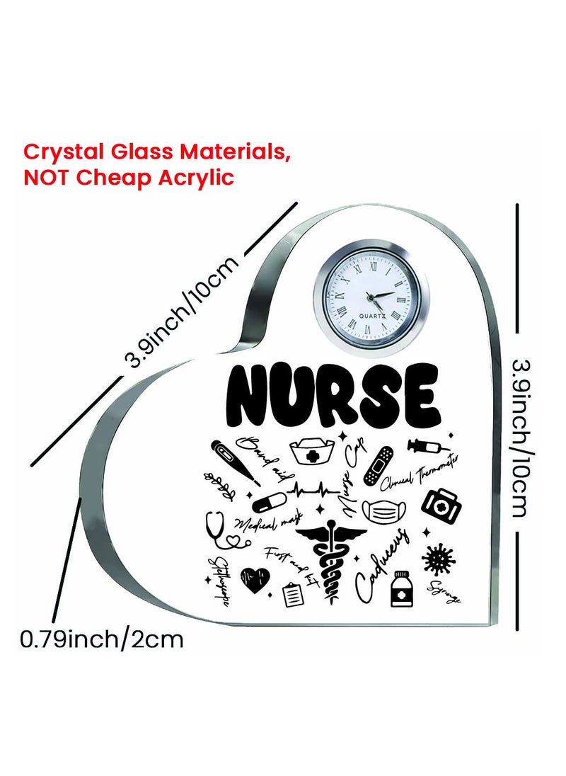 Celebrate International Nurse's Day with a Heartfelt Gift - Crystal Table Centerpiece Gift for Nurses - Appreciation Gifts for Nurse - Perfect for Medical Professionals, Nursing Students