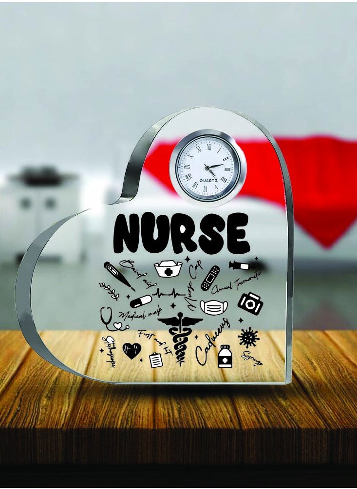 Celebrate International Nurse's Day with a Heartfelt Gift - Crystal Table Centerpiece Gift for Nurses - Appreciation Gifts for Nurse - Perfect for Medical Professionals, Nursing Students