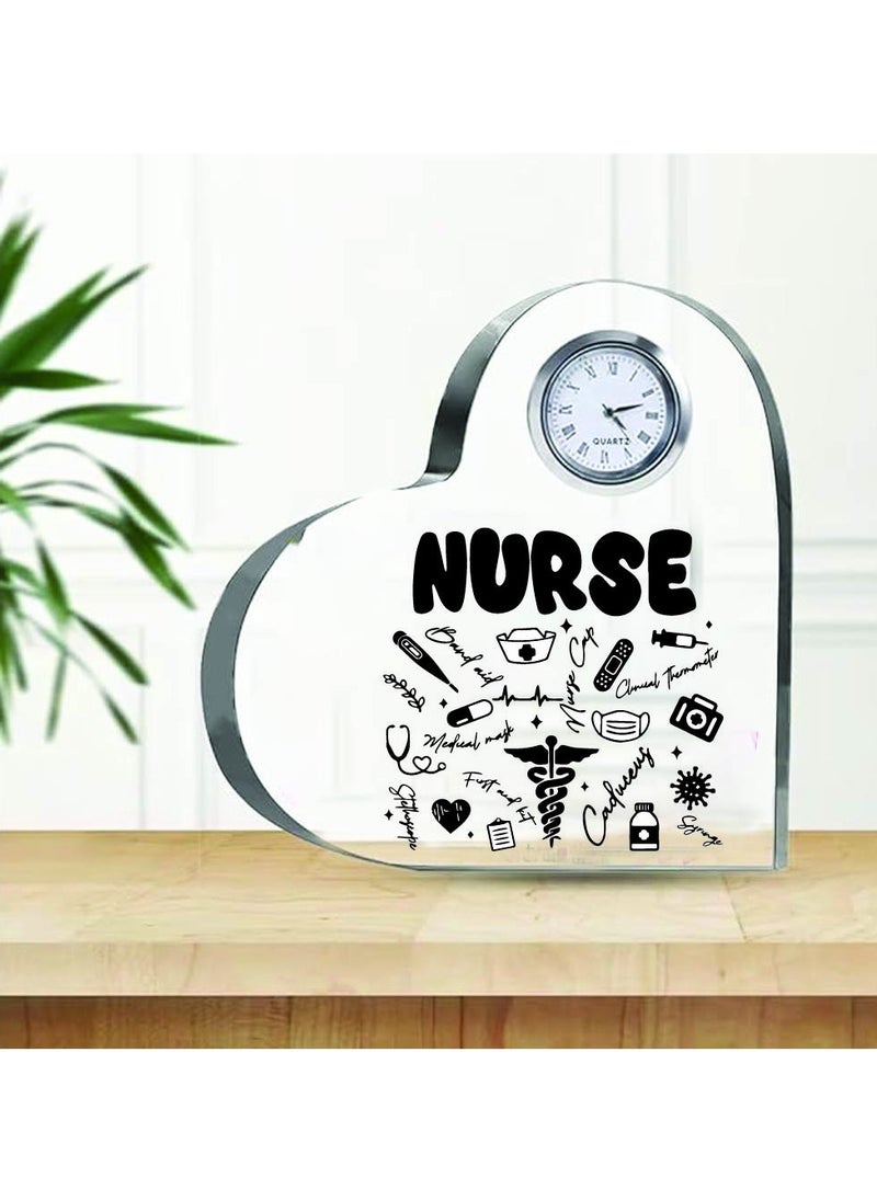 Celebrate International Nurse's Day with a Heartfelt Gift - Crystal Table Centerpiece Gift for Nurses - Appreciation Gifts for Nurse - Perfect for Medical Professionals, Nursing Students