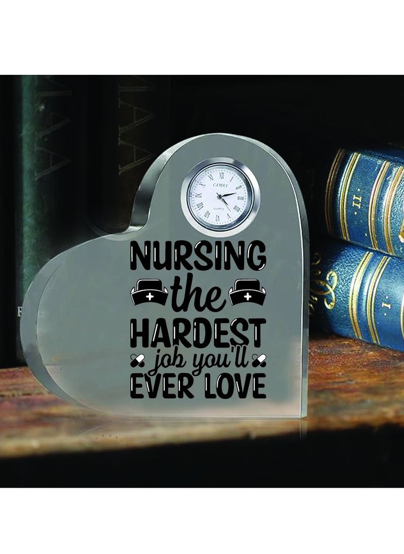 Celebrate International Nurse's Day with a Heartfelt Gift - Crystal Table Centerpiece Gift for Nurses - Appreciation Gifts for Nurse - Perfect for Medical Professionals, Nursing Students