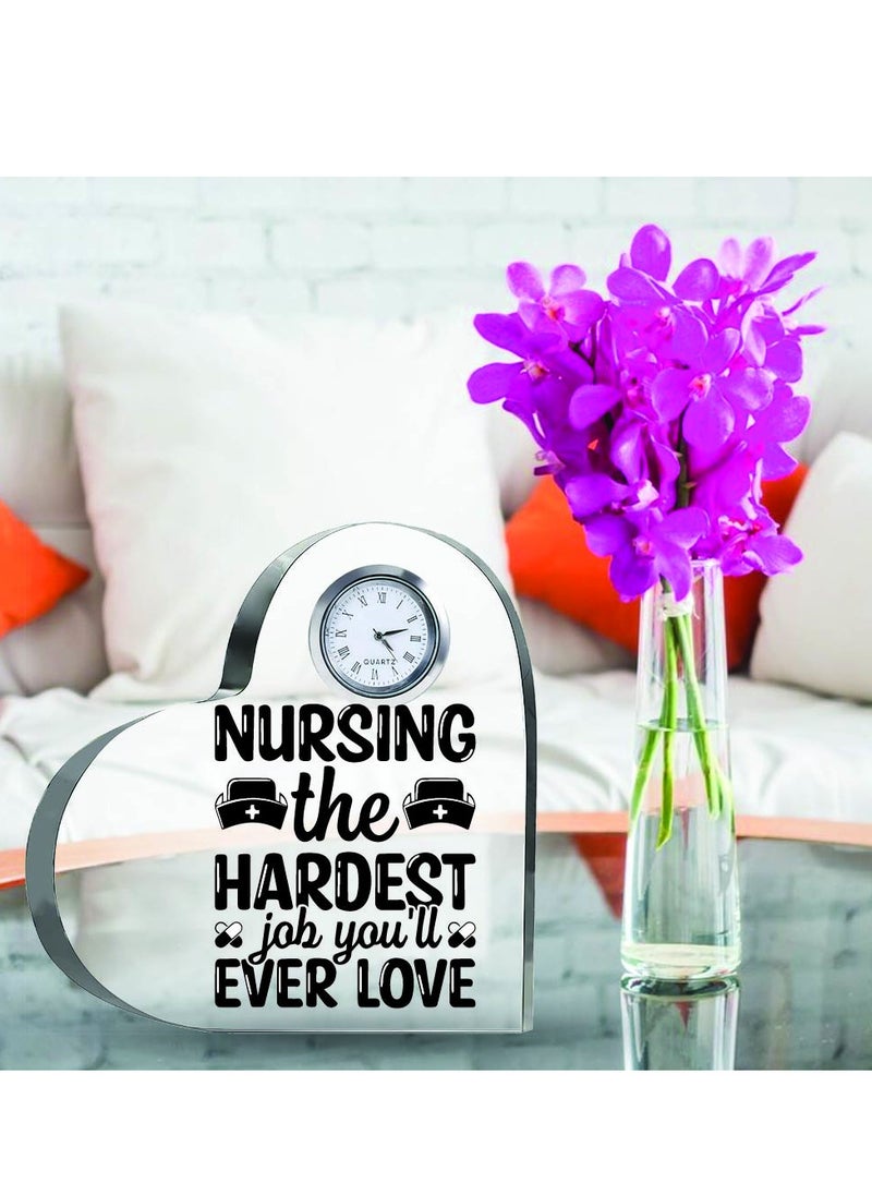 Celebrate International Nurse's Day with a Heartfelt Gift - Crystal Table Centerpiece Gift for Nurses - Appreciation Gifts for Nurse - Perfect for Medical Professionals, Nursing Students