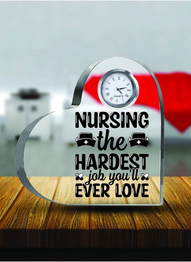 Celebrate International Nurse's Day with a Heartfelt Gift - Crystal Table Centerpiece Gift for Nurses - Appreciation Gifts for Nurse - Perfect for Medical Professionals, Nursing Students