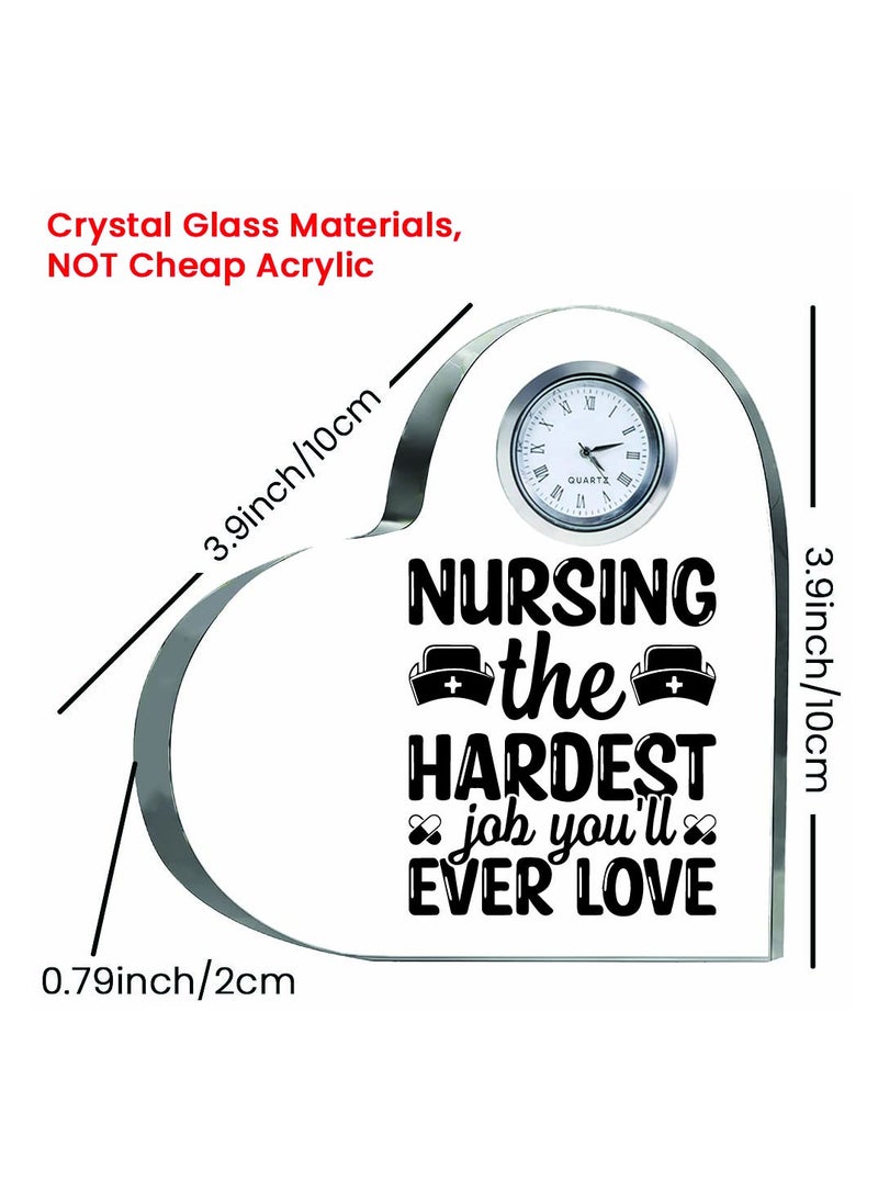 Celebrate International Nurse's Day with a Heartfelt Gift - Crystal Table Centerpiece Gift for Nurses - Appreciation Gifts for Nurse - Perfect for Medical Professionals, Nursing Students