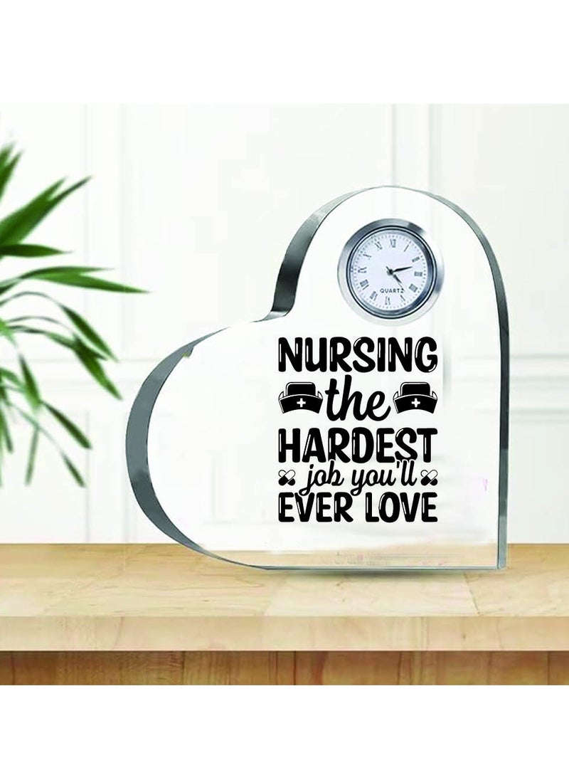 Celebrate International Nurse's Day with a Heartfelt Gift - Crystal Table Centerpiece Gift for Nurses - Appreciation Gifts for Nurse - Perfect for Medical Professionals, Nursing Students