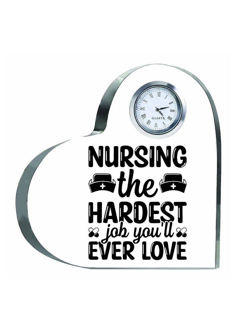 Celebrate International Nurse's Day with a Heartfelt Gift - Crystal Table Centerpiece Gift for Nurses - Appreciation Gifts for Nurse - Perfect for Medical Professionals, Nursing Students