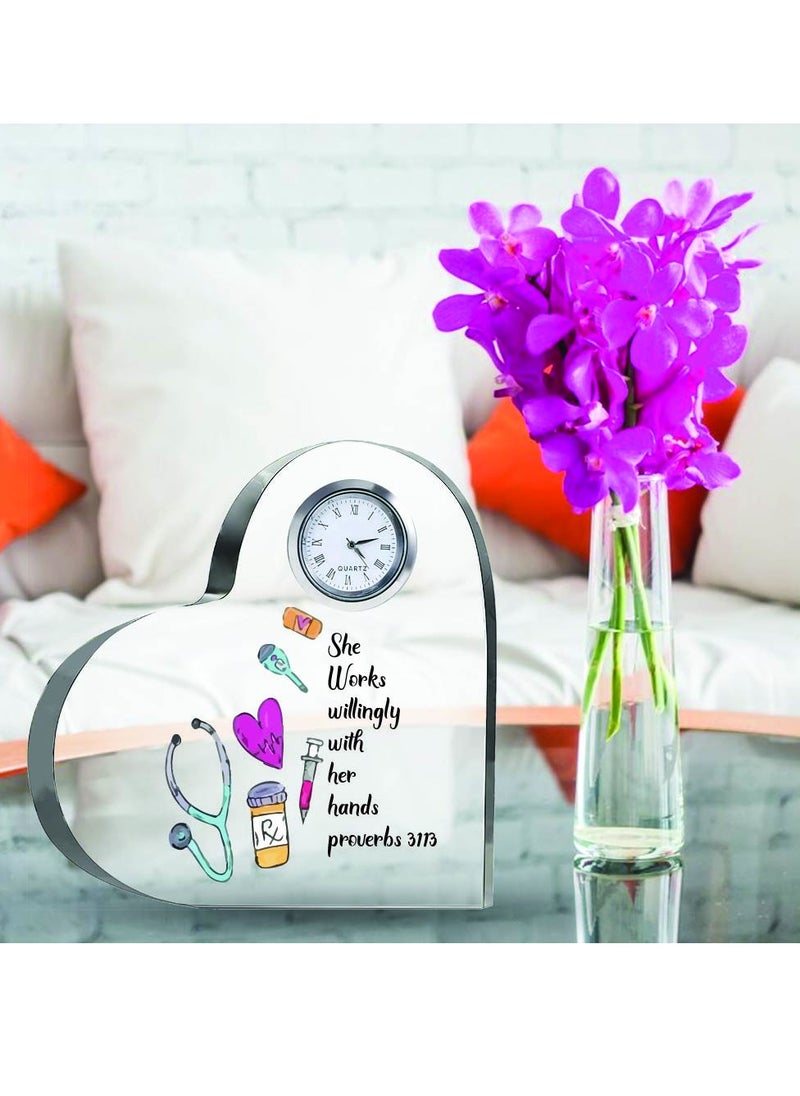 Celebrate International Nurse's Day with a Heartfelt Gift - Crystal Table Centerpiece Gift for Nurses - Appreciation Gifts for Nurse - Perfect for Medical Professionals, Nursing Students