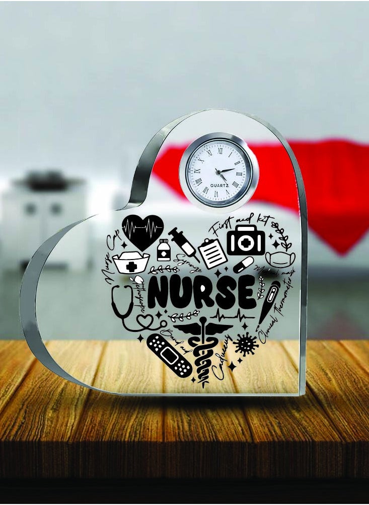 Celebrate International Nurse's Day with a Heartfelt Gift - Crystal Table Centerpiece Gift for Nurses - Appreciation Gifts for Nurse - Perfect for Medical Professionals, Nursing Students