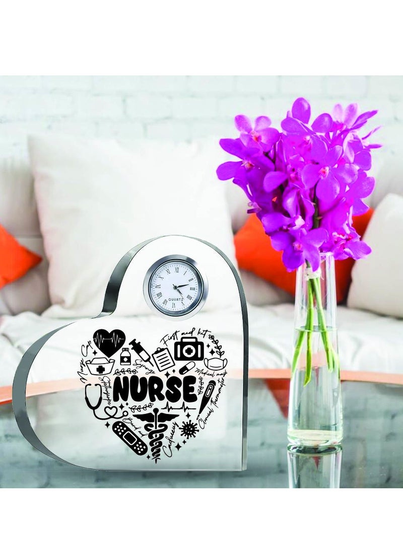 Celebrate International Nurse's Day with a Heartfelt Gift - Crystal Table Centerpiece Gift for Nurses - Appreciation Gifts for Nurse - Perfect for Medical Professionals, Nursing Students