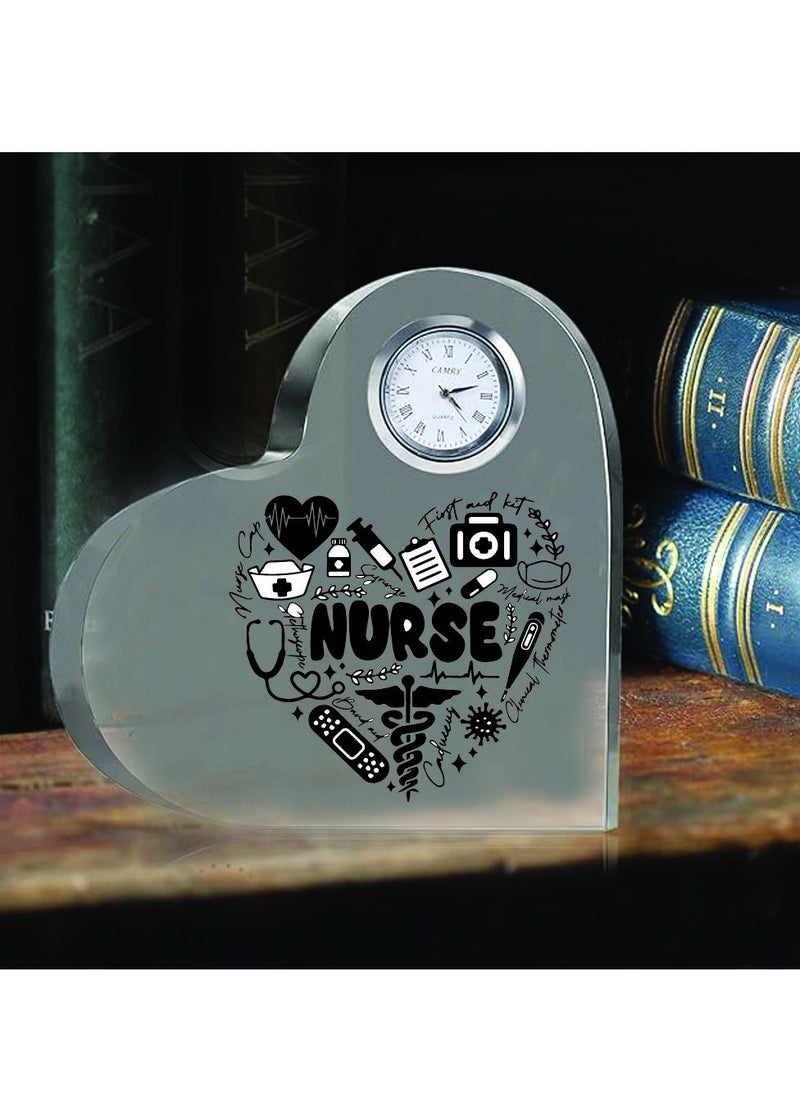 Celebrate International Nurse's Day with a Heartfelt Gift - Crystal Table Centerpiece Gift for Nurses - Appreciation Gifts for Nurse - Perfect for Medical Professionals, Nursing Students