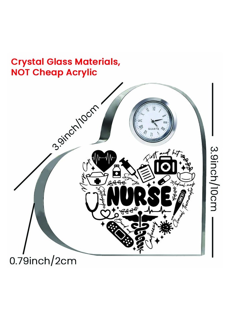 Celebrate International Nurse's Day with a Heartfelt Gift - Crystal Table Centerpiece Gift for Nurses - Appreciation Gifts for Nurse - Perfect for Medical Professionals, Nursing Students