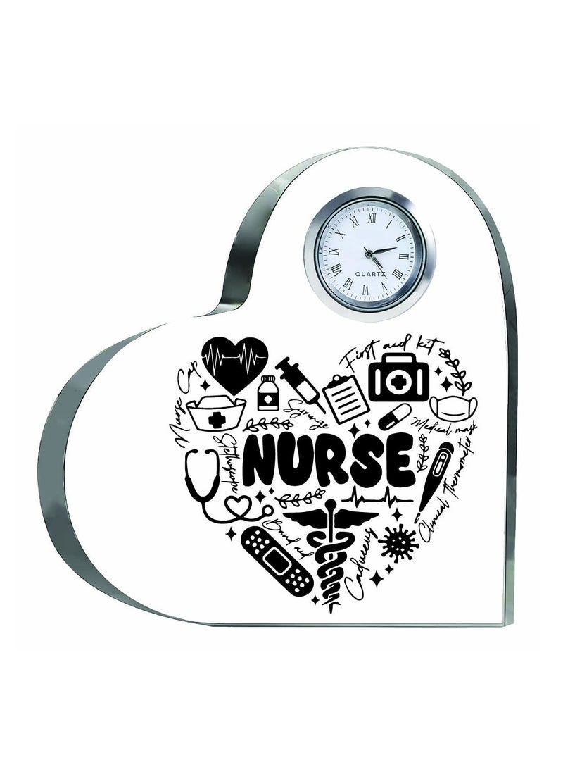 Celebrate International Nurse's Day with a Heartfelt Gift - Crystal Table Centerpiece Gift for Nurses - Appreciation Gifts for Nurse - Perfect for Medical Professionals, Nursing Students