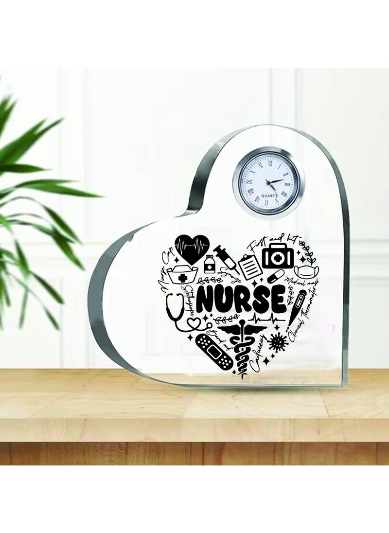 Celebrate International Nurse's Day with a Heartfelt Gift - Crystal Table Centerpiece Gift for Nurses - Appreciation Gifts for Nurse - Perfect for Medical Professionals, Nursing Students