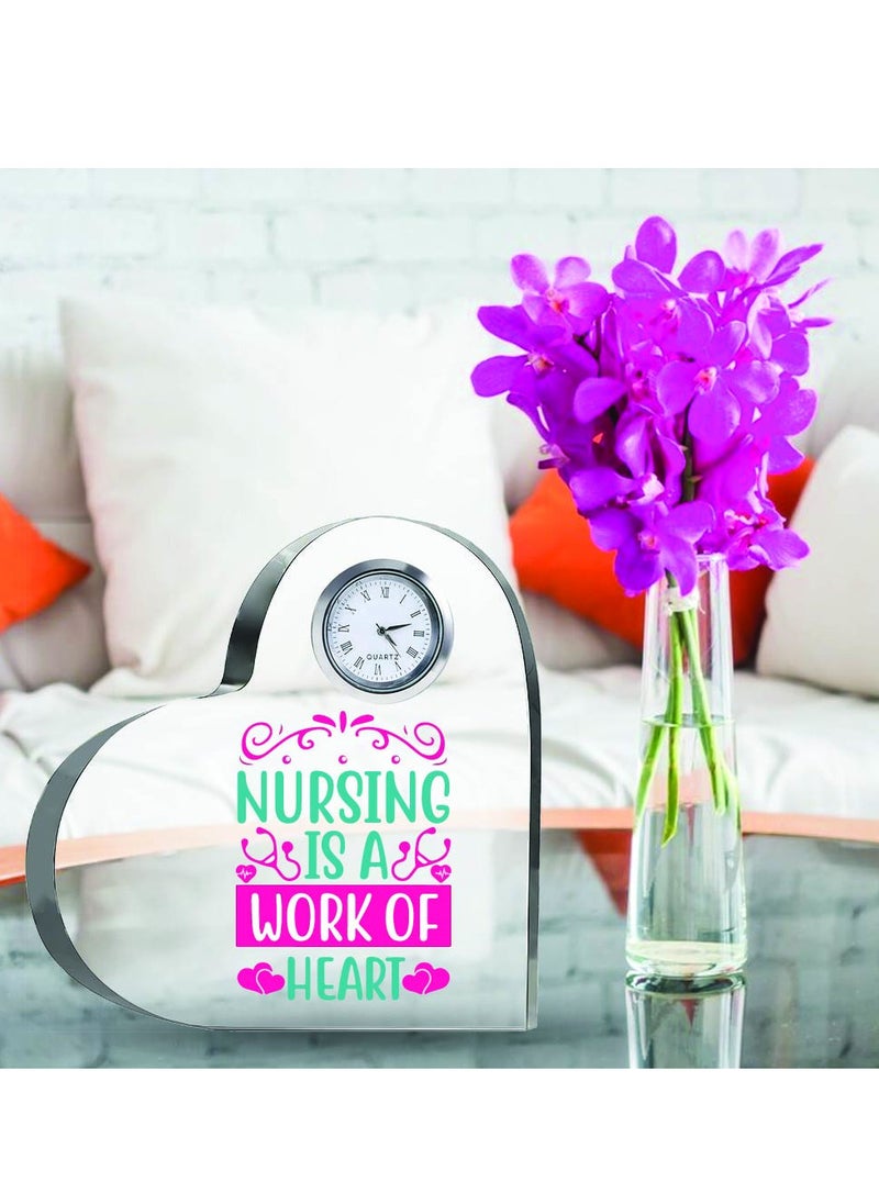 Celebrate International Nurse's Day with a Heartfelt Gift - Crystal Table Centerpiece Gift for Nurses - Appreciation Gifts for Nurse - Perfect for Medical Professionals, Nursing Students