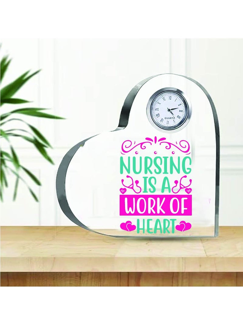 Celebrate International Nurse's Day with a Heartfelt Gift - Crystal Table Centerpiece Gift for Nurses - Appreciation Gifts for Nurse - Perfect for Medical Professionals, Nursing Students