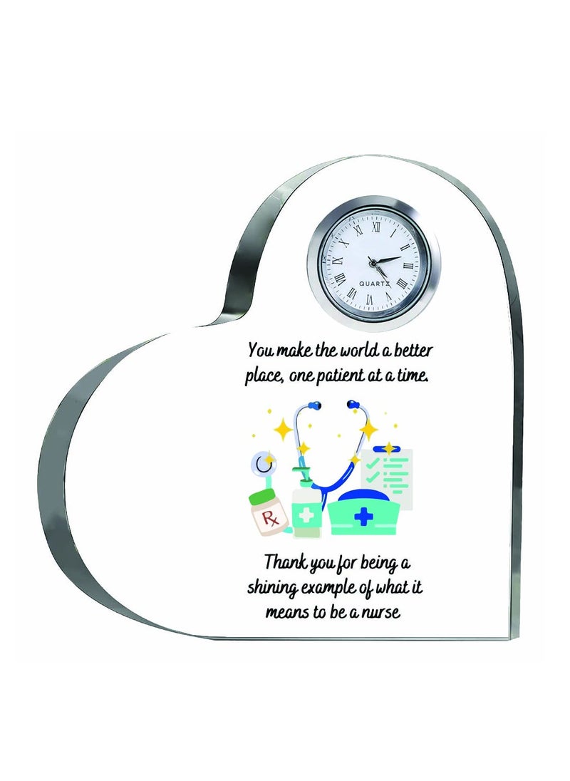 Celebrate International Nurse's Day with a Heartfelt Gift - Crystal Table Centerpiece Gift for Nurses - Appreciation Gifts for Nurse - Perfect for Medical Professionals, Nursing Students