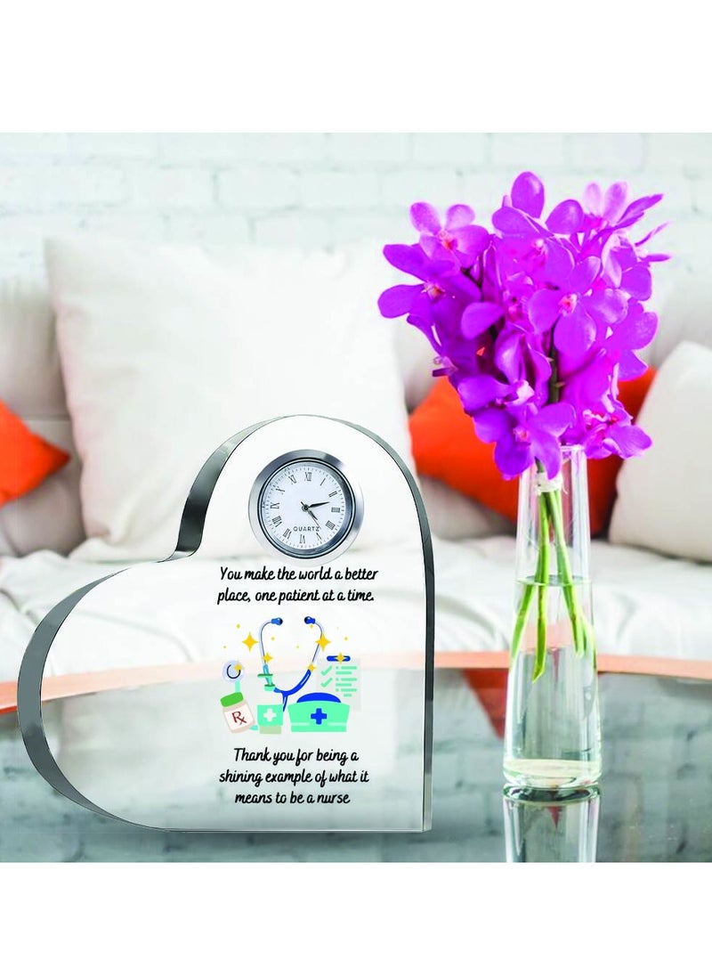 Celebrate International Nurse's Day with a Heartfelt Gift - Crystal Table Centerpiece Gift for Nurses - Appreciation Gifts for Nurse - Perfect for Medical Professionals, Nursing Students