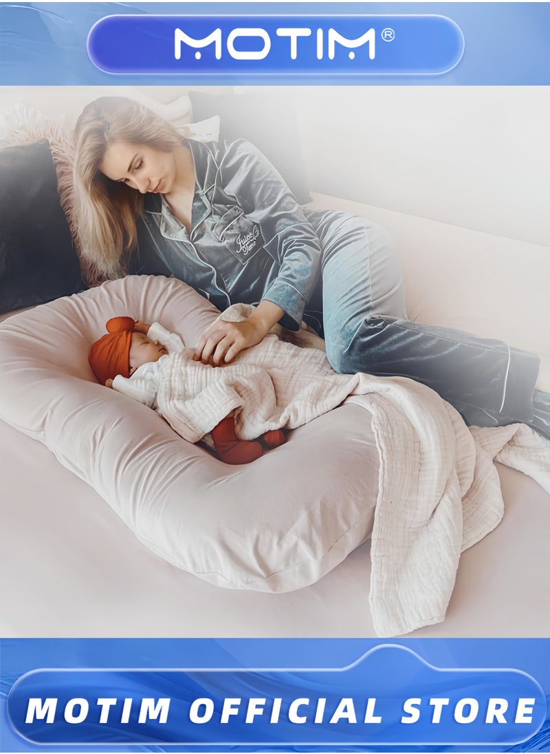 Multifunctional Portable Crib Middle Bed Newborn Sleep Cradle Anti-Startle Anti-Staggering Isolation Anti-Pressure