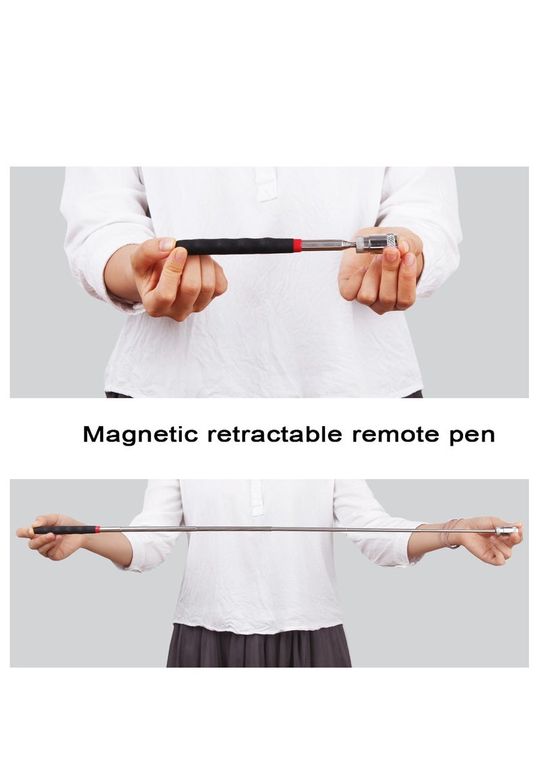 Telescoping Magnetic Pickup Tools, Extendable Grabber Mechanic Tools, Mini Portable Telescopic Magnetic Magnet Pen For Picking Up Nut Bolt Extendable Pickup Rod Stick, ( 2lb Red )