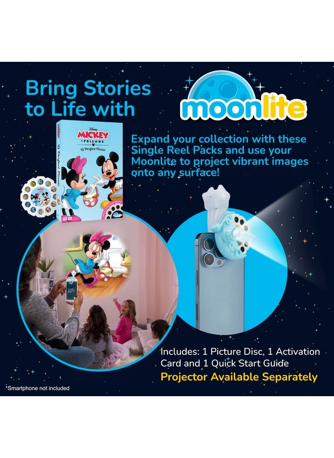 Storybook Reels For Flashlight Projector, Kids Toddler | Mickey & Friends A Perfect Picnic | Single Reel Pack Story For 12 Months And Up