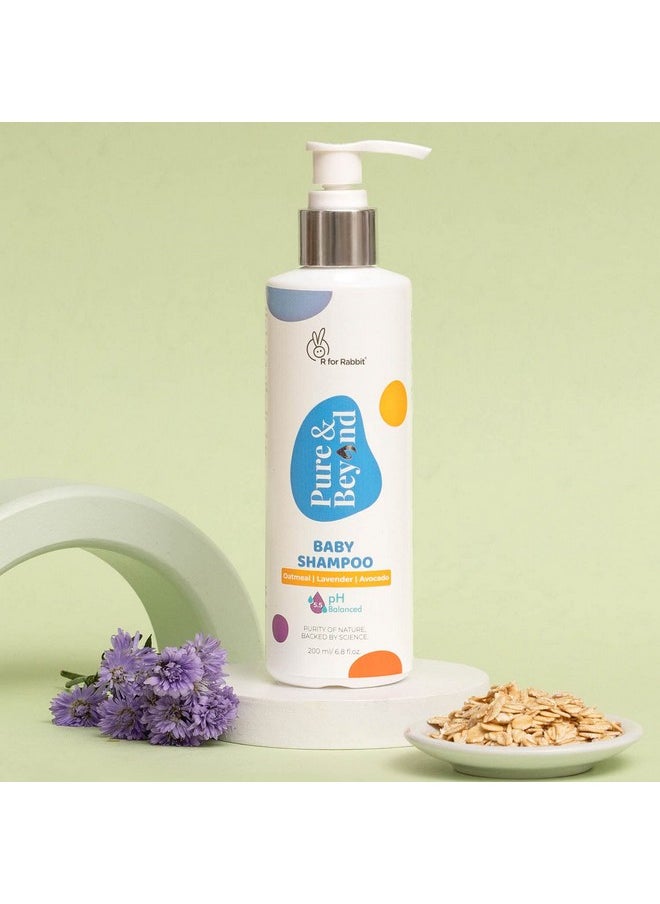 Baby Shampoo 200 Ml Pure & Beyond For Kids, No Tears, Ph 5.5 Mild & Gentle, With Natural Oatmeal & Avacado