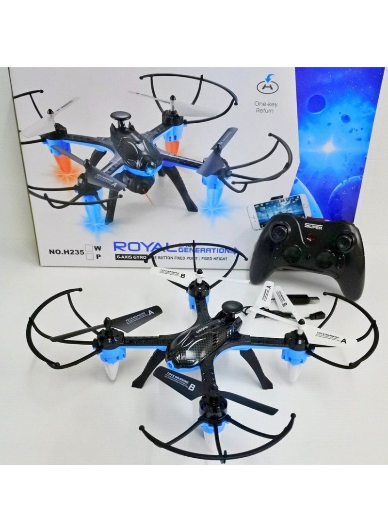 Royal Generation Smart Camera Drone Assorted H235W Black