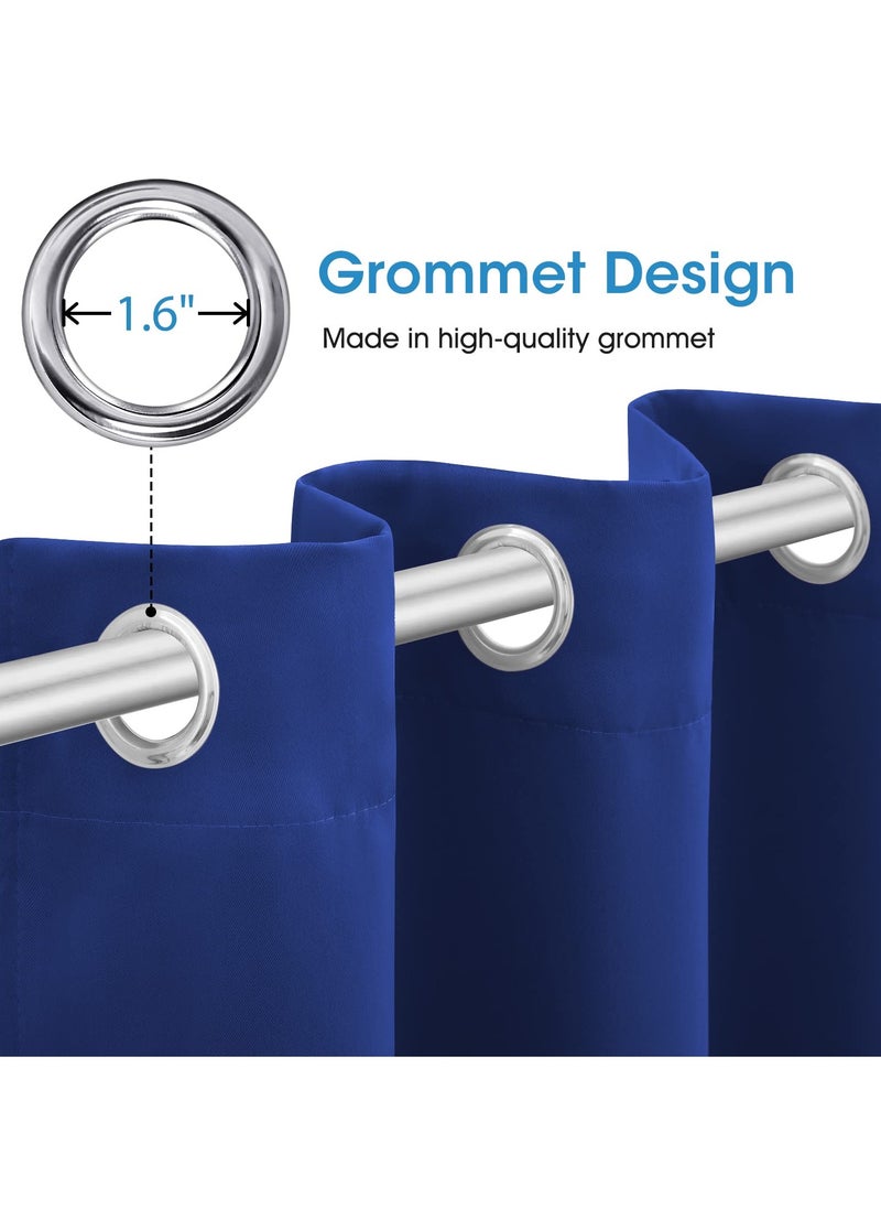 1 Panel Blackout Curtains,Darkening Curtains Decorative Thread Foil Blackout Curtains, Thermal Insulated Room Darkening Curtains for Bedroom Living Room 214x132 cm