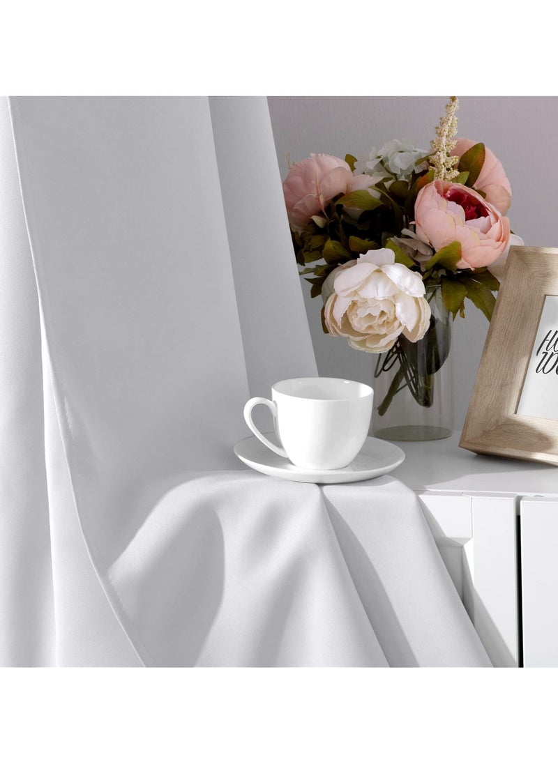 1 Panel Blackout Curtains,Darkening Curtains Decorative Thread Foil Blackout Curtains, Thermal Insulated Room Darkening Curtains for Bedroom Living Room 214x132 cm